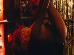 Salma Hayek nude , striping scene in Americano