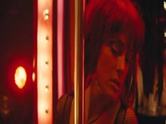 Salma Hayek nude , striping scene in Americano 7