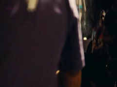 Salma Hayek nude , striping scene in Americano 8
