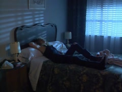 Ellen Barkin red dress , sex scene in Siesta 11