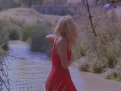 Ellen Barkin red dress , sex scene in Siesta 4