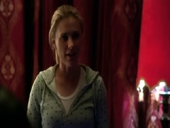 Jessica Clark cleavage , underware scene in True Blood 5