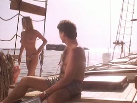 Bo Derek bikini, topless scene in boat 17