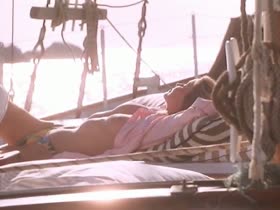 Bo Derek bikini, topless scene in boat 3