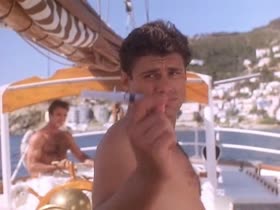 Bo Derek bikini, topless scene in boat 7