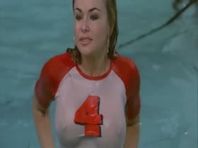 Carmen Electra wet shirt sexy scene in My Boss's Daughter (2003) 6