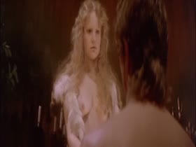 Jennifer Jason Leigh bed m boobs scene in Flesh+Blood (1985) 11