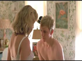 Kelly Preston Lingerie , boobs scene in Mischief (1985) 2