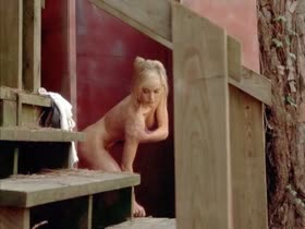 Suzi Simpson Outdoor , boobs scene in Enemy Gold (1993) 16