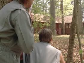Suzi Simpson Outdoor , boobs scene in Enemy Gold (1993) 4