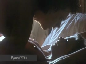 Kyra Sedgwick nude, bed scene in Pyrates (1991) 2