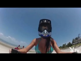 Hot Girls Driving 4wheelers Naked! 1