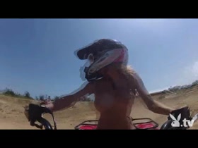 Hot Girls Driving 4wheelers Naked! 11
