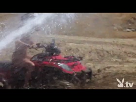 Hot Girls Driving 4wheelers Naked! 14
