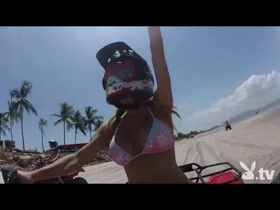 Hot Girls Driving 4wheelers Naked! 2