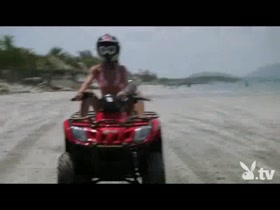Hot Girls Driving 4wheelers Naked! 4
