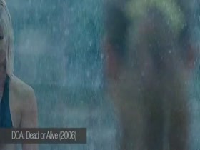 Sarah Carter Bikini , Wet scene in Dead Or Alive 1
