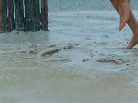 Sarah Carter Bikini , Wet scene in Dead Or Alive 19
