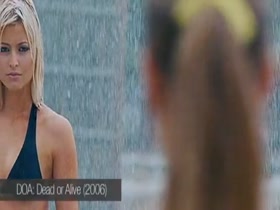 Sarah Carter Bikini , Wet scene in Dead Or Alive 2