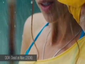 Sarah Carter Bikini , Wet scene in Dead Or Alive 6