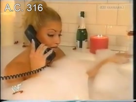 Trish Stratus backstage video in bath 4