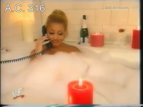 Trish Stratus backstage video in bath 5