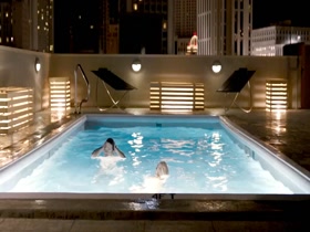 Isabel Lucas butt , kissing scene in Loft (2014) 7
