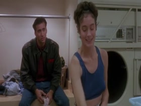 Sean Young hard nipples, sex scene in Fire Birds 6