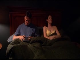 Paget Brewster hot scene in Huff s1e01 3