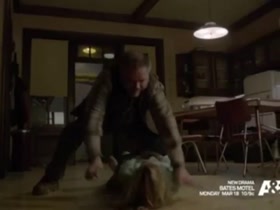 Vera Farmiga sex, behind scene in Bates Motel