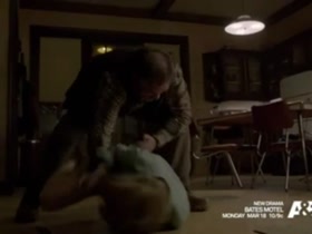 Vera Farmiga sex, behind scene in Bates Motel 7