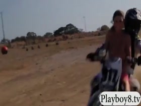 Big titted babes enjoyed wakeboarding naked by the lake 4