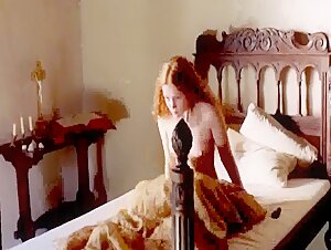 Isolda Dychauk nude , boobs scene in Borgia 8