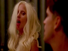 Lady Gaga And Chasty Ballesteros From American Horror Story 13