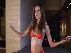 Alessandra Ambrosio bikini , hot scene in photoshot 1