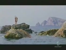 Alessia Merz nude, beach scene in Panarea 5