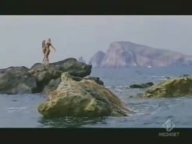Alessia Merz nude, beach scene in Panarea 7