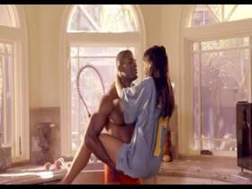 Softcore-Ebony Couple have a morning fuck in the kitchen. 2