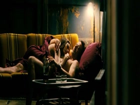 Zoe Saldana bra, hot scene In The Losers 17