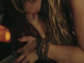Eliza Taylor & Jessica Harmon Lesbian Sex in The 100 (No Music) 17