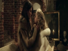 Malin Buska & Sarah Gadon Lesbian Sex in The Girl King 2