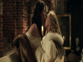 Malin Buska & Sarah Gadon Lesbian Sex in The Girl King 6
