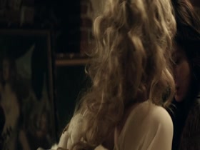 Malin Buska & Sarah Gadon Lesbian Sex in The Girl King 8
