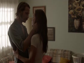 Jodi Balfour nude, on top scene in Quarry S01E01 2