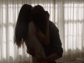 Jodi Balfour nude, on top scene in Quarry S01E01