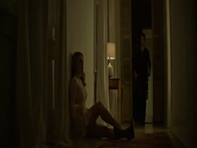 Alice Eve hard niples, hot scene in Misconduct 1