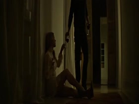 Alice Eve hard niples, hot scene in Misconduct 3