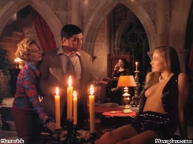 Jacqueline Lovell side boobs scene in sara st james hideous 5