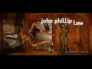 Jane Fonda Sensual , boobs scene in Barbarella (1968) 7