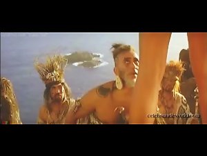 Sandrine Holt Costume , boobs scene in Rapa Nui (1994) 10